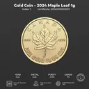 Gold Coin 2024 Maple Leaf 1g 001