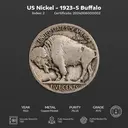 US Nickel 1923-S Buffalo 002