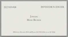 INVESTOR CENTER BROKER PASS 17