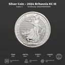 Silver Coin 2024 Brit KCIII 001