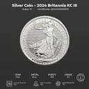 Silver Coin 2024 Brit KCIII 011